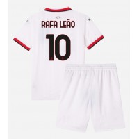 AC Milan Rafael Leao #10 Auswärts Trikotsatz Kinder 2024-25 Kurzarm (+ Kurze Hosen)